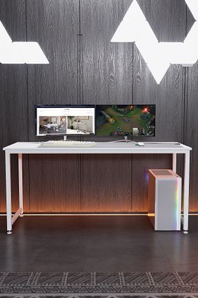 میز گیمینگ سفید KODIGU - کد 921088602
