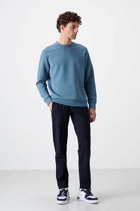 شلوار کرمگن سرمه ای مردانه اسلیم فیت TOMMY LIFE - کد 6568117