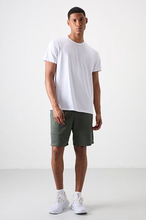 شلوارک و برمودا خاکی مردانه پلی استر TOMMY LIFE - کد 826162199