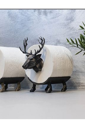 پایه دستمال توالت مشکی پلاستیک jeane home decor - کد 921100861