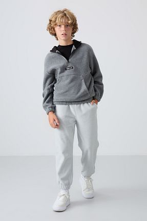 شلوار کرمگن طوسی بچه گانه Fitted TOMMY LIFE - کد 852964304