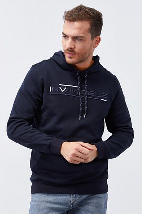 سوئیشرت سرمه ای مردانه چاپی TOMMY LIFE - کد 51748617