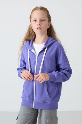سوئیشرت بنفش بچه گانه ساده TOMMY LIFE - کد 855388285