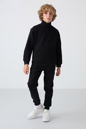 ست گرمکن مشکی بچه گانه پلی استر TOMMY LIFE - کد 855388204