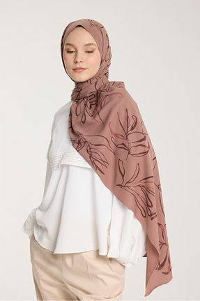 شال قهوه ای زنانه PURESCARFS - کد 921886675