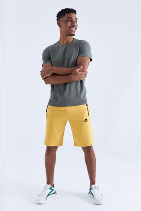 شلوارک و برمودا زرد مردانه رگولار TOMMY LIFE - کد 89240350