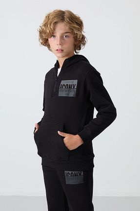 ست گرمکن مشکی بچه گانه پلی استر TOMMY LIFE - کد 855387870