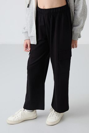 شلوار کرمگن مشکی بچه گانه کارگو TOMMY LIFE - کد 855387866