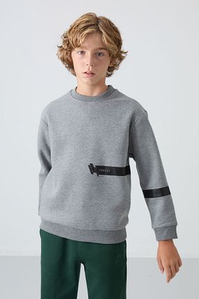 سوئیشرت طوسی بچه گانه چاپی TOMMY LIFE - کد 852964636