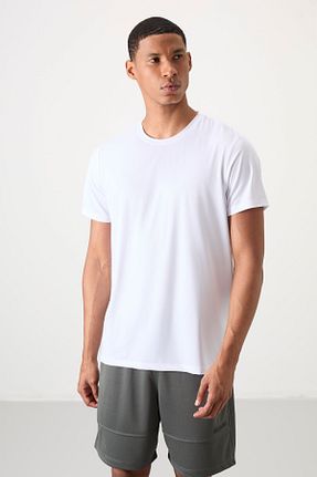 تیشرت سفید مردانه رگولار TOMMY LIFE - کد 826195050