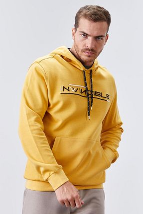 سوئیشرت زرد مردانه چاپی TOMMY LIFE - کد 53719294