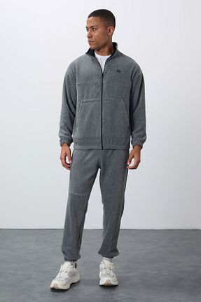 ست گرمکن طوسی مردانه پنبه پلی استر TOMMY LIFE - کد 867243607