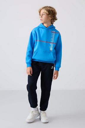 سوئیشرت آبی بچه گانه چاپی TOMMY LIFE - کد 852964628