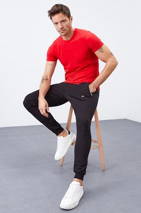 شلوار کرمگن مشکی مردانه Relaxed TOMMY LIFE - کد 464458289
