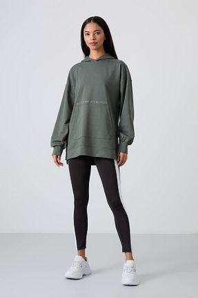 سوئیشرت سبز زنانه ساده TOMMY LIFE - کد 133093432