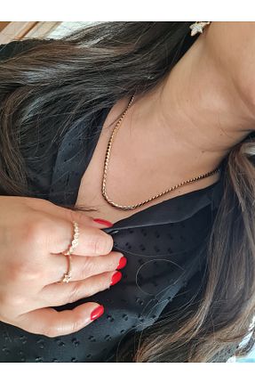 گردنبند استیل ( فولاد ) طلائی زنانه استیل (فولاد) XUPING JEWELRY - کد 921116845
