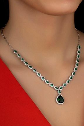 گردنبند نقره آبی زنانه 925 عیار Else Silver - کد 38044791