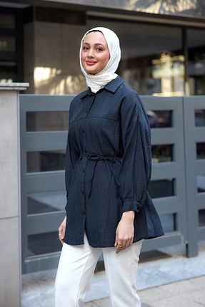 پیراهن حجاب مشکی زنانه رگولار LOCCO - کد 921139509