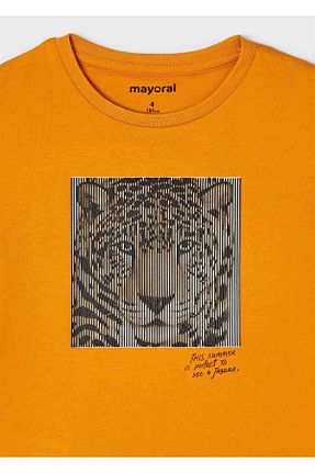 تیشرت نارنجی بچه گانه اورسایز Mayoral - کد 220620203