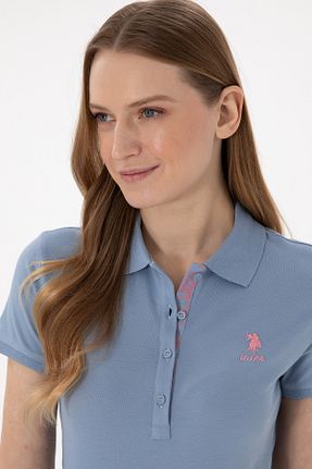 پولوشرت آبی زنانه پنبه ای U.S. Polo Assn. - کد 921139309