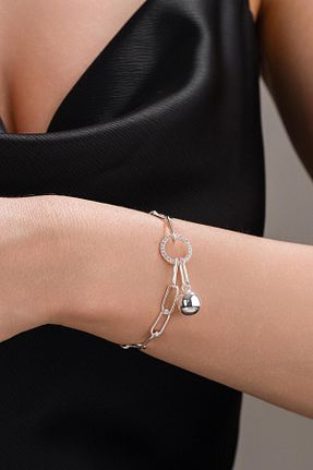 دستبند نقره زنانه 925 عیار Tmt Silver - کد 921124275