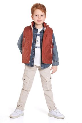 ست بالاتنه و پائین تنه نارنجی بچه گانه بافتنی xo kids moda - کد 921967599
