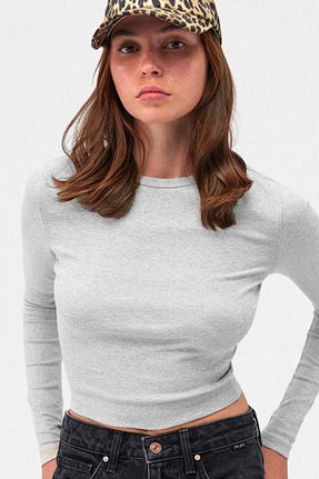 بلوز طوسی زنانه ساده VODENS - کد 893577463