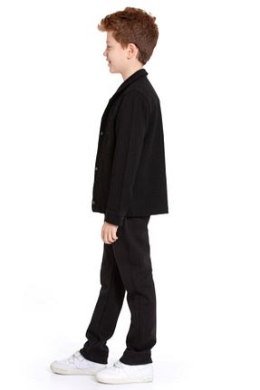 ست بالاتنه و پائین تنه مشکی بچه گانه بافتنی xo kids moda - کد 935507168