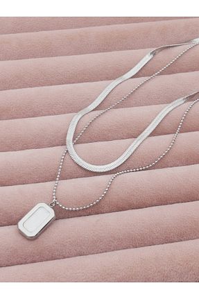 گردنبند استیل ( فولاد ) زنانه استیل ضد زنگ Siya Silver - کد 861950325