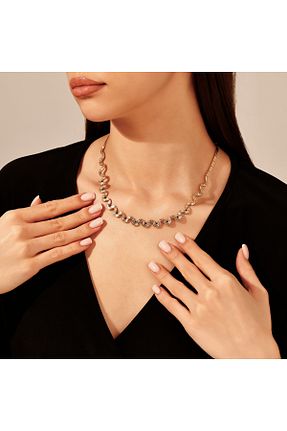 گردنبند طلا زرد زنانه 14 عیار Uşaklıhafız kuyumculuk - کد 921166336