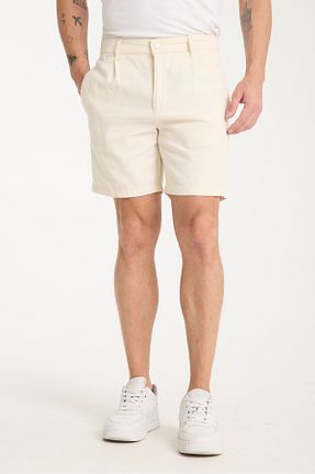 شلوارک و برمودا نباتی مردانه کتان CARLOOG JEANS - کد 906190998