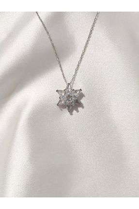 گردنبند استیل ( فولاد ) سفید زنانه استیل ضد زنگ Evorya - کد 921165289