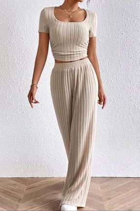 لباس بژ زنانه بافت missamour - کد 801503602