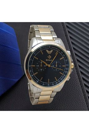 ساعت مچی طلائی مردانه 45 میلی متر SKMİ - کد 862341302