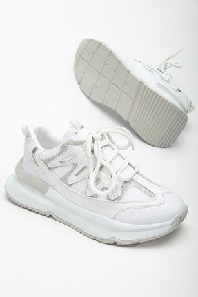 کفش اسنیکر سفید زنانه بند دار SUİNS SHOES - کد 921187170