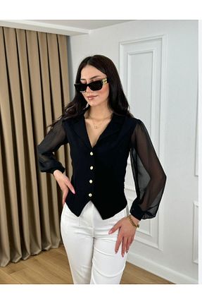 پیراهن مشکی زنانه رگولار MODA - کد 921186196