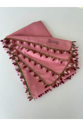 روسری صورتی %100 پنبه REYYAN - کد 921192300