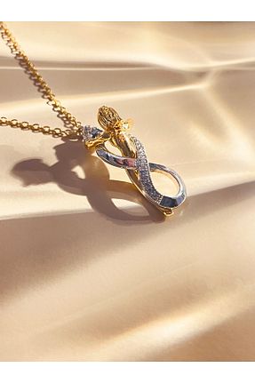گردنبند استیل ( فولاد ) زرد زنانه استیل ضد زنگ Wisstoria Collections - کد 899705800