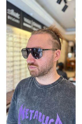 عینک آفتابی طوسی مردانه 55 BLACK - کد 921203162