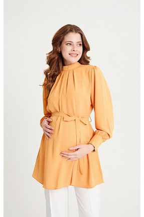 بلوز بارداری زرد زنانه ویسکون KATLİN MATERNİTY WEAR - کد 811345680