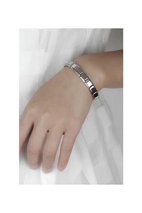 دستبند استیل (فولاد) متالیک استیل ضد زنگ Tasarım - کد 906089969