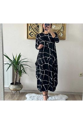 لباس سایز بزرگ مشکی زنانه Penye AYŞEM - کد 922057250