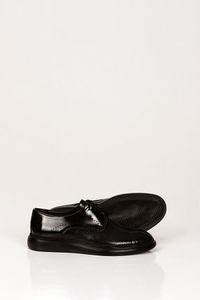 کفش کلاسیک مشکی مردانه چرم خالص SVMSHOES - کد 921229767