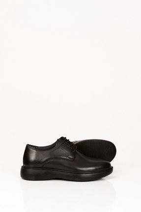 کفش کلاسیک مشکی مردانه چرم خالص SVMSHOES - کد 921229412