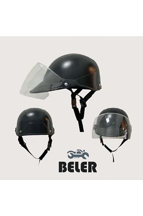 کلاه ایمنی موتور سواری نارنجی Açık Kasklar BELER - کد 347184948