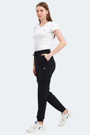 پائین تنه گرمکن اسپرت مشکی زنانه رگولار Slazenger - کد 921252204