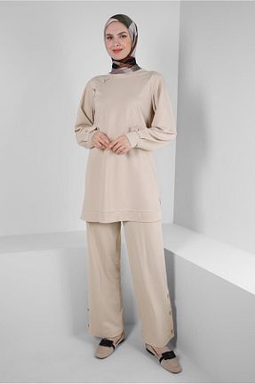 ست گرمکن حجاب بژ زنانه رگولار Alvina - کد 861188198