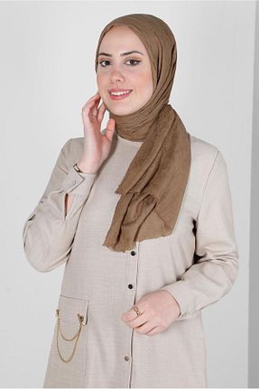 شال قهوه ای زنانه پلی استر Alvina - کد 801709712