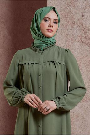 شال خاکی زنانه پلی استر Alvina - کد 820243690