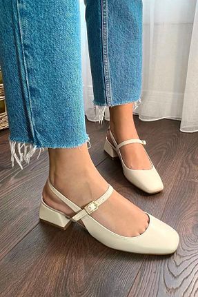 کفش کژوال بژ زنانه چرم لاکی ich1one - کد 903531840